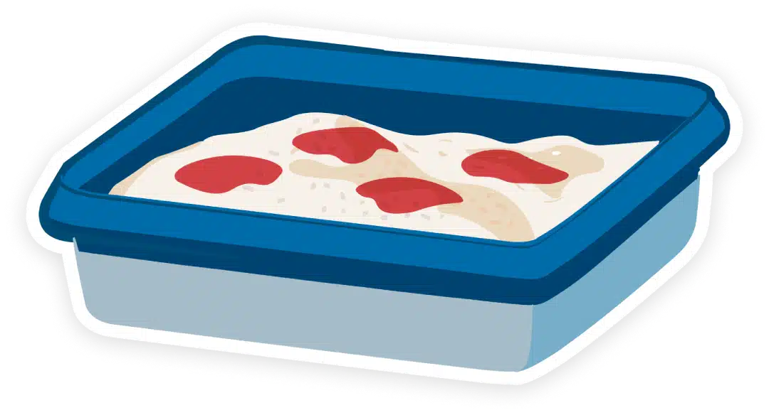 Rode reactie in de kattenbakvulling